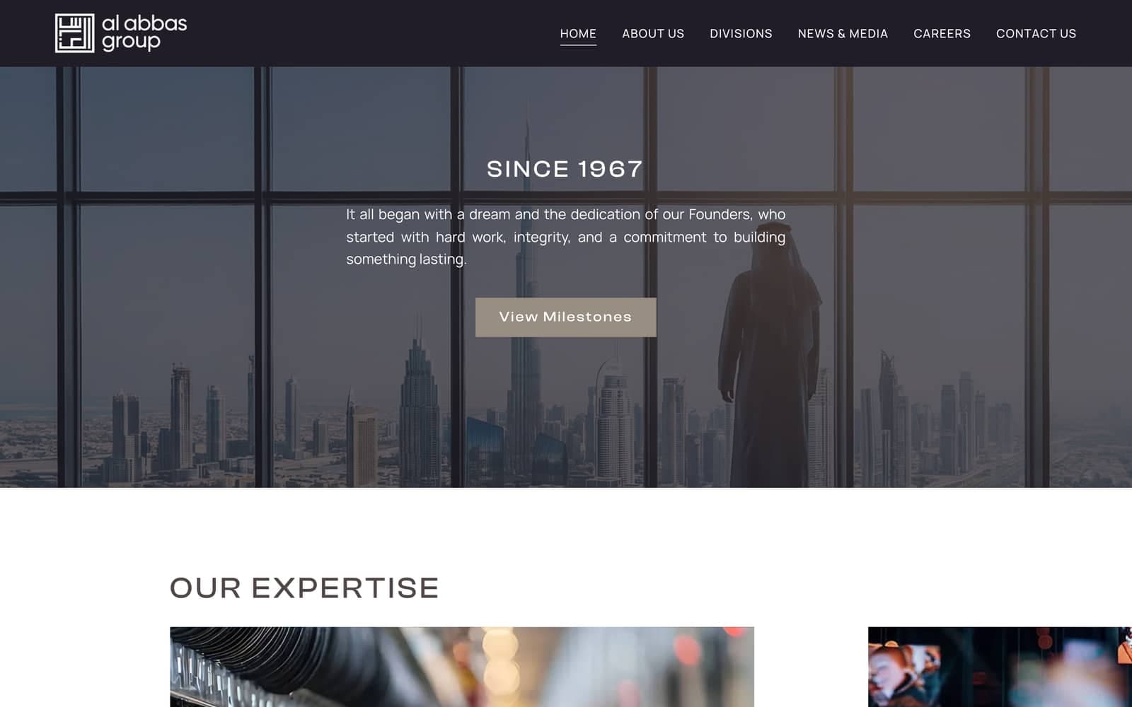 Heritage since 1967 and Our Expertise divisions