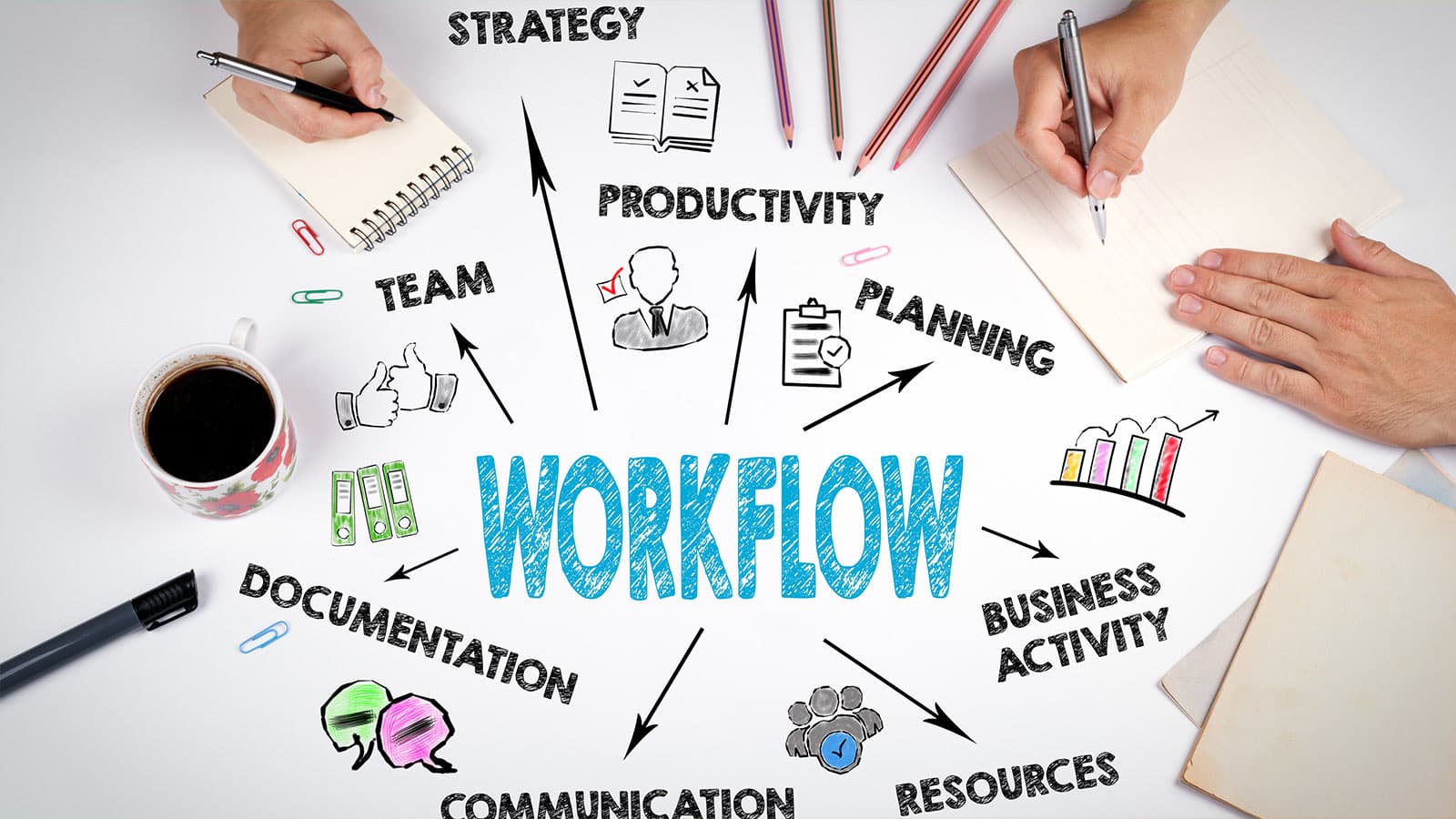 HubSpot automation workflow on a gradient