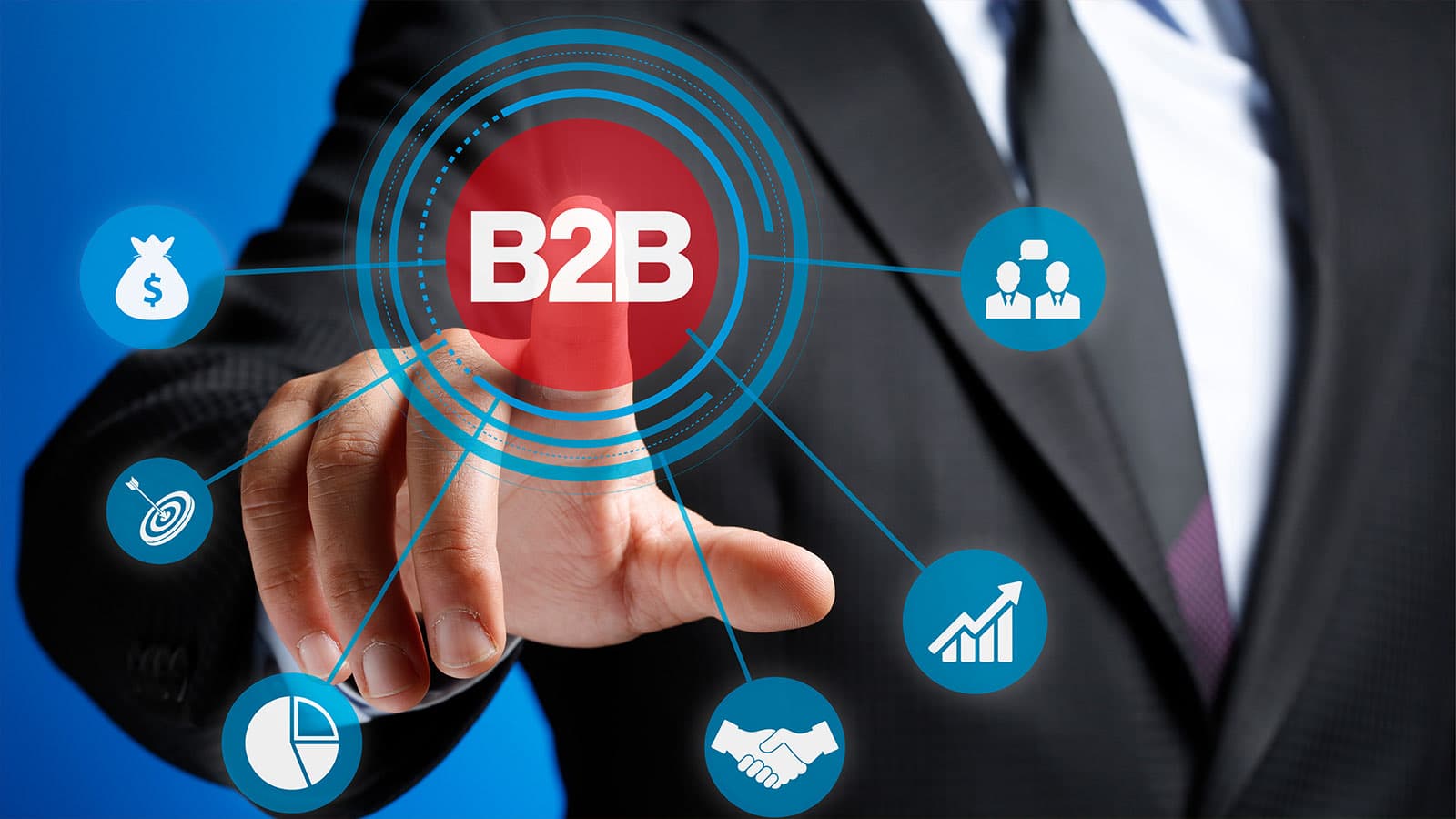 HubSpot for B2B on a pink gradient